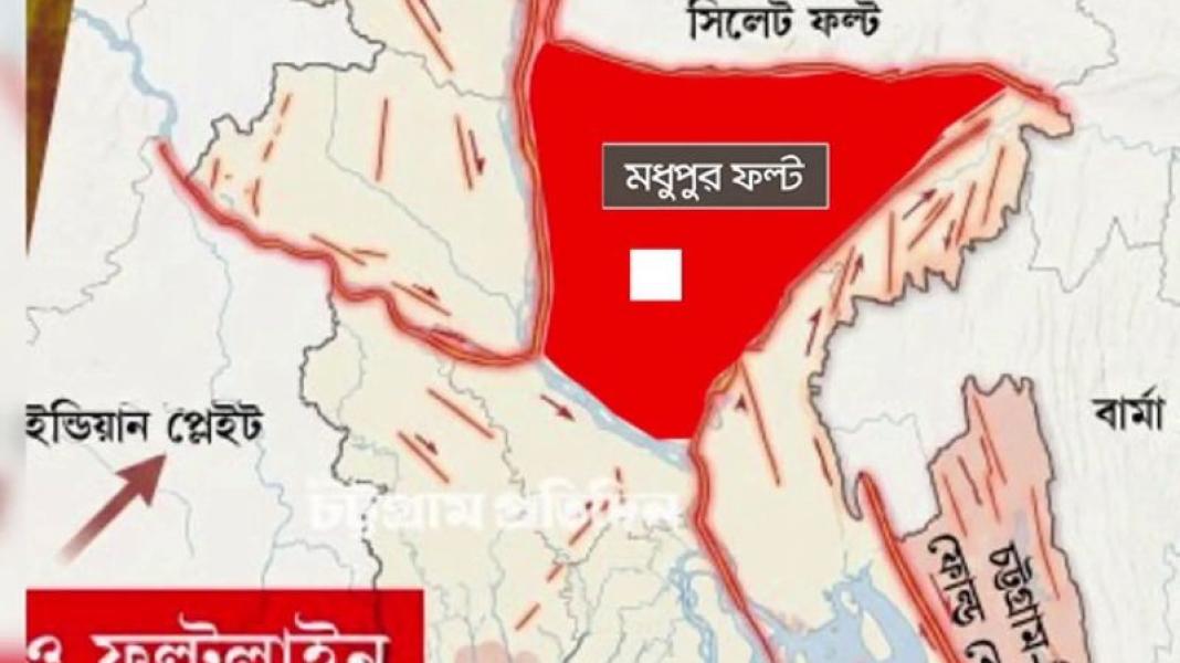 ভূমিকম্পে ঝুঁকি মধুপুর ফল্ট